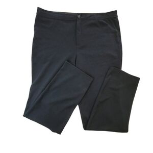 M Collection Black Spandex Blend Legging Pants Embellished Back Pockets - Sz 16